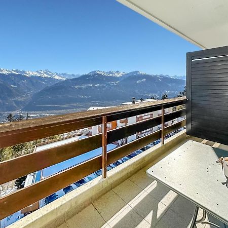 Pied-A-Terre In Crans-Montana, Pool And View - Swiss Alps Lägenhet Exteriör bild